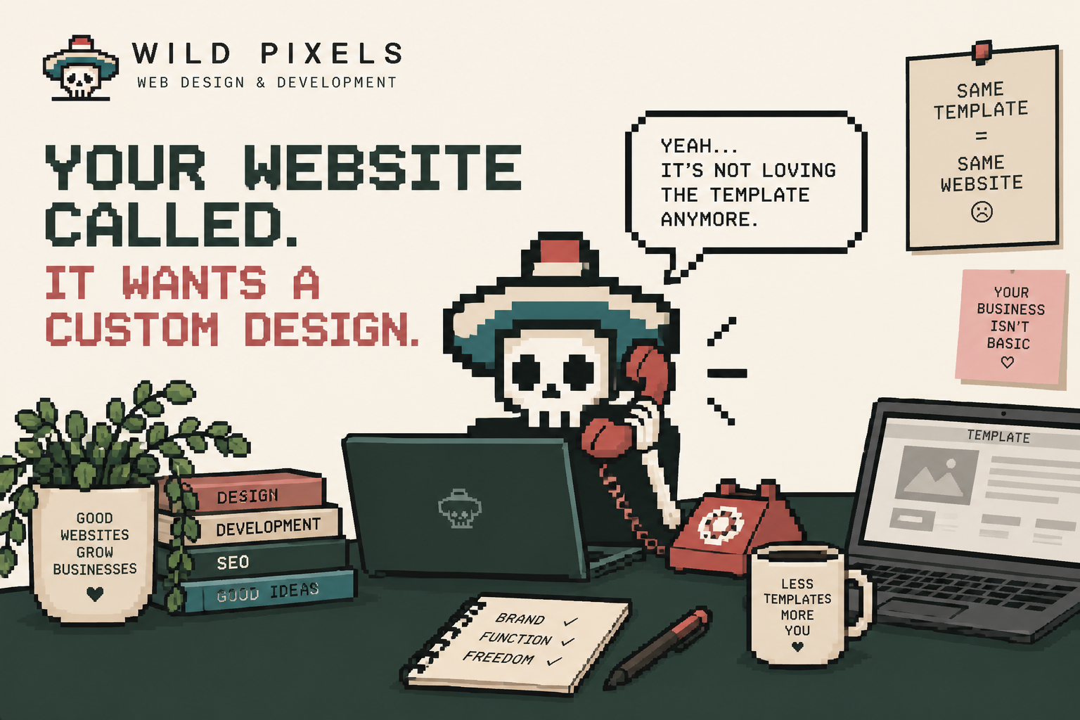 Your Website Called. It Wants a Custom Design.